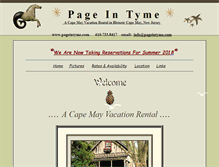 Tablet Screenshot of pageintyme.com